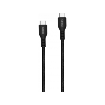 Кабель Philips DLC8701 USB Type-C (m)-USB Type-C (m) 1.2м черный коробка (упак.:1шт)