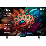 Телевизор QLED TCL 43" 43C655-CN черный 4K Ultra HD 60Hz DVB-T DVB-T2 DVB-C DVB-S DVB-S2 USB WiFi Smart TV