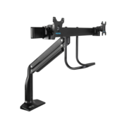 Кронштейн для мониторов Kromax OFFICE-20 черный (настольный для мон. 17"-35", max 2x10 кг, 6 ст св., нак. +45°-22°, пов. ±32°) (90634)