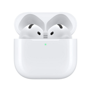 Гарнитура вкладыши Apple AirPods 4 A3050,A3053,A3058 белый беспроводные bluetooth в ушной раковине (MXP63HN/A)