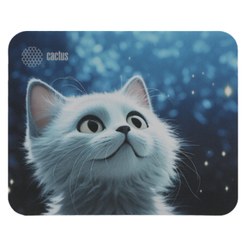 Коврик для мыши Cactus White Cat 220x180x2мм (CS-MPC-P06XS)