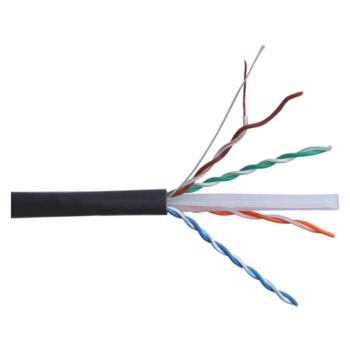 Кабель информационный Lanmaster TWT-6UTP-UNV кат.6 UTP 4 пары 23AWG LSZH универсальный 305м черный