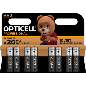 Батарея Opticell Professional AA AA (8шт) блистер