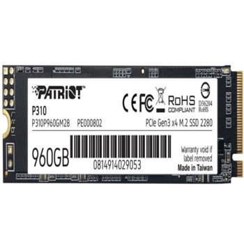 Накопитель SSD Patriot PCIe 3.0 x4 960GB P310P960GM28 P310 M.2 2280