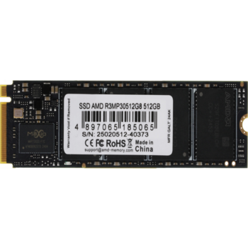 Накопитель SSD AMD PCIe 3.0 x4 512GB R3MP30512G8 Radeon M.2 2280