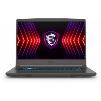 Ноутбук MSI Thin 15 B13BVE-1451US Core i5 13420H 16Gb SSD512Gb NVIDIA GeForce RTX4050 6Gb 15.6" IPS FHD (1920x1080) Windows 11 Home Multi Language grey WiFi BT Cam (9S7-16R831-1451)