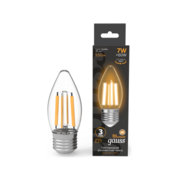 Лампа филам. Gauss Filament 7Вт цок.:E27 свеча 220B св.свеч.бел.теп. (упак.:10шт) (103802107)
