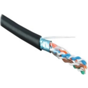 Кабель информационный Hyperline FUTP4R-C5E-S24-OUT-LSZH-BK-500 кат.5E FTP 4 пары 24AWG PVC внутренний 500м серый