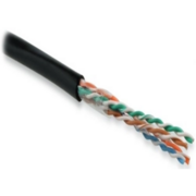 Кабель информационный Hyperline UUTP4R-C5E-S24-OUT-PE-BK-500 кат.5E UTP 4 пары 24AWG PE внешний 500м черный