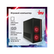 ПК IRU Game 510H6SEA MT Ryzen 5 5600 (3.5) 16Gb SSD512Gb RTX3050 6Gb FreeDOS GbitEth 500W черный (2073973)