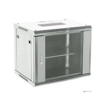 Шкаф коммутационный Rexant (04-1266-111) настенный 12U 600x600мм пер.дв.стекл металл 2 бок.пан. направл.под винты 60кг серый 19кг 230град. 635мм IP20 сталь