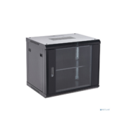 Шкаф коммутационный Rexant (04-1266-112) настенный 12U 600x600мм пер.дв.стекл металл 2 бок.пан. направл.под винты 60кг черный 19кг 230град. 635мм IP20 сталь