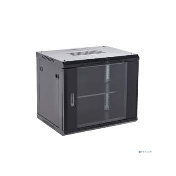 Шкаф коммутационный Rexant (04-1266-112) настенный 12U 600x600мм пер.дв.стекл металл 2 бок.пан. направл.под винты 60кг черный 19кг 230град. 635мм IP20 сталь