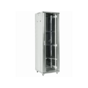 Шкаф коммутационный Rexant (04-3266-211) напольный 32U 600x600мм пер.дв.стекл металл 2 бок.пан. направл.под винты 800кг серый 67кг 230град. 1609мм IP20 сталь