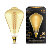 Лампа филам. Gauss Filament Vintage 6Вт цок.:E27 эдисон 220B 2700K св.свеч.бел.теп. (упак.:1шт) (157802118)