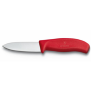 Нож кухонный Victorinox Swiss Classic (6.7601) стальной разделочный для овощей лезв.80мм прямая заточка красный