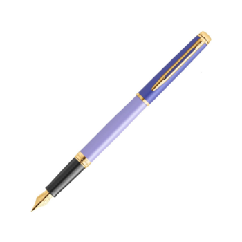 Ручка перьев. Waterman Hemisphere Colour Blocking (2179900) Purple GT F сталь нержавеющая/позолота подар.кор.