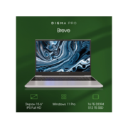 Ноутбук Digma Pro Breve Ryzen 7 5700U 16Gb SSD512Gb AMD Radeon 15.6" IPS FHD (1920x1080) Windows 11 Pro silver WiFi BT Cam 4500mAh (DN15R7-ADXW01)