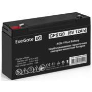 Exegate EX282954RUS Аккумуляторная батарея GP6120 (6V 12Ah, клеммы F1)