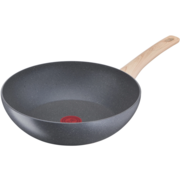 Сковорода ВОК (WOK) Tefal Natural Force G2661972 круглая 28см покрытие: Mineralia+ non-stick ручка несъемная (без крышки) серый (2100118262)