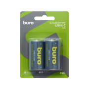 Батарея Buro Alkaline LR14 C 7500mAh (2шт) блистер