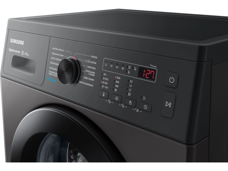 Стиральная машина Samsung WW65AG4S20CXLP класс: A загр.фронтальная макс.:6.5кг темно-серый инвертер