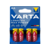 Батарея Varta LongLife Max Power LR6 Alkaline AA (4шт) блистер