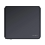 Неттоп Digma Mini Office Cel N4020 (1.1) 8Gb SSD256Gb UHDG 600 CR Windows 11 Pro GbitEth WiFi BT 36W черный (DPCN-8CXW01)