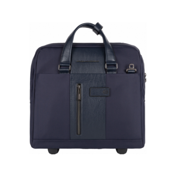 Сумка дорожная Piquadro BRIEF2 (BV4729BR2/BLU) 40x36x16см 24л. 2.468кг. нейлон/натур.кожа темно-синий