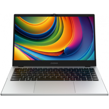 Ноутбук Digma EVE C4801 N-series N100 8Gb SSD256Gb Intel UHD Graphics 14" IPS FHD (1920x1080) Windows 11 Pro silver WiFi BT Cam 5900mAh (DN14N1-8CXW01)