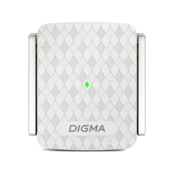 Повторитель беспроводного сигнала Digma D-WR400 AC1200 10/100BASE-TX/Wi-Fi белый