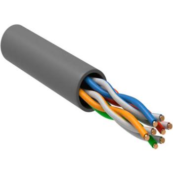 Кабель информационный ITK Generica BC1-C5E04-111-305-T-R-G кат.5E UTP 4 пары 24AWG PVC внутренний 305м серый