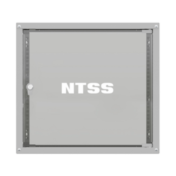 Шкаф коммутационный NTSS Lime (NTSS-WL12U5560GS) настенный 12U 635x600мм пер.дв.стекл несъемн.бок.пан. 30кг серый 520мм 18.2кг 110град. 770мм IP20 сталь