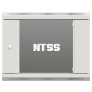 Шкаф коммутационный NTSS Премиум (NTSS-W6U6045GS-2) настенный 6U 600x450мм пер.дв.стекл 60кг серый 365мм 16кг 220град. 370мм IP20 сталь