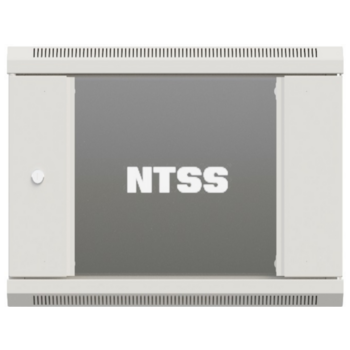 Шкаф коммутационный NTSS Премиум (NTSS-W9U6045GS-2) настенный 9U 600x450мм пер.дв.стекл 60кг серый 365мм 20кг 220град. 500мм IP20 сталь