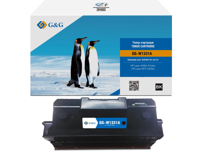 Картридж лазерный G&G GG-W1331A W1331A черный (5000стр.) для HP Laser 408dn/MFP 432fdn