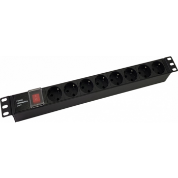 Блок распределения питания NTSS NTSS-PDU-DA1016 гор.размещ. 8xSchuko базовые 10A C14