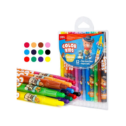 Восковые мелки Deli EC223-12 Color Kids кругл. с поворотным механизмом 12цв. (12шт) дл.165мм д.10мм блист.европод.