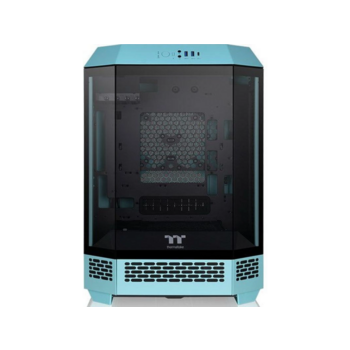 Корпус Thermaltake The Tower 300 Turquoise голубой без БП mATX 8x120mm 6x140mm 2xUSB3.0 audio bott PSU