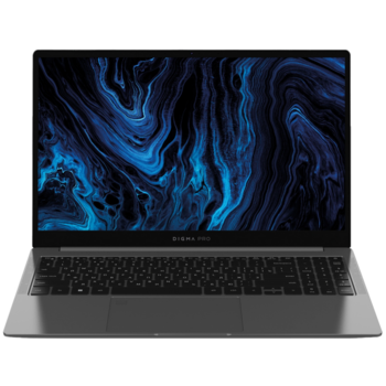 Ноутбук Digma Pro Sprint N Ryzen 5 5500U 16Gb SSD512Gb AMD Radeon 15.6" IPS FHD (1920x1080) Windows 11 Pro dk.grey WiFi BT Cam 4700mAh (DN15R5-ADXW05)