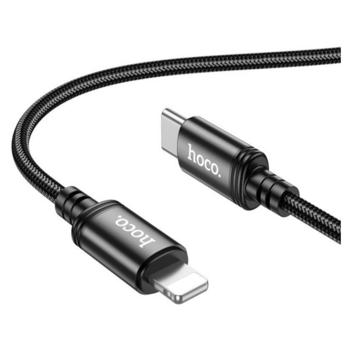 Кабель Hoco X89 Wind iP USB Type-C (m)-Lightning (m) 1м черный коробка