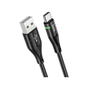 Кабель Hoco U93 Shadow Type-C USB (m)-USB Type-C (m) 1.2м черный коробка