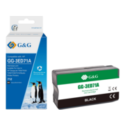 Картридж струйный G&G GG-3ED71A 712 черный (80мл) для HP DesignJet T650/T630/T250/T230/T210/Studio Plotter Printers