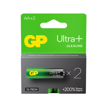 Батарея GP Ultra Plus Alkaline 15AUPA21-2CRSB2 AA (2шт) блистер