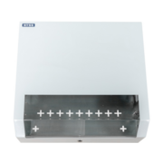 Шкаф коммутационный NTSS (NTSS-SOHO5U) настенный 5U 520x140мм пер.дв.стекл несъемн.бок.пан. 80кг белый 11кг 480мм IP20 металл