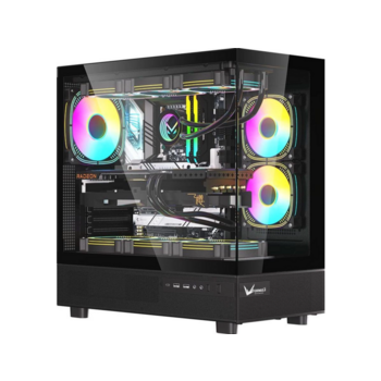 Корпус Formula Crystal Z8 черный без БП ATX 11x120mm 4x140mm 1xUSB3.0 audio bott PSU