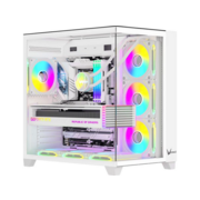Корпус Formula Crystal Z9 белый без БП ATX 7x120mm 2xUSB3.0 audio bott PSU