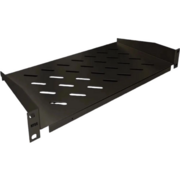 Полка стационарная NTSS NTSS-FF-250-BL 1U нагр.:20кг. 19" 250мм черный