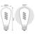 Лампа филам. Gauss Filament ST64 6Вт цок.:E27 эдисон 220B св.свеч.бел.теп. (упак.:10шт) (157802006)