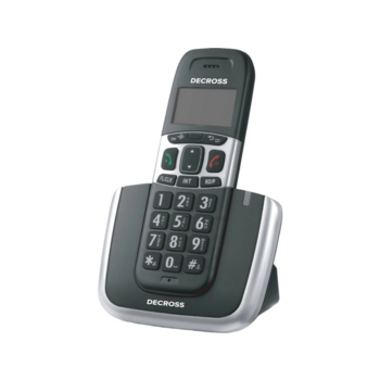 Р/Телефон Dect Decross DC1004 черный/серебристый АОН